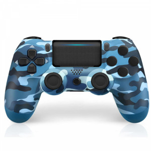 Висококачествен DOUBLESHOCK IV BLUE Camouflage - джойстик за SONY PLAY STATION IV, с USB кабел